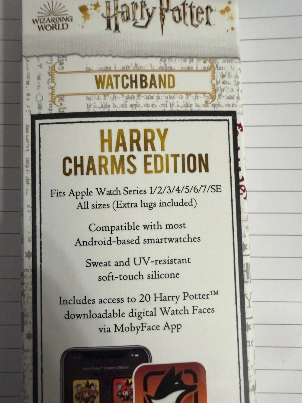 Harry Potter Themed Yellow Silicone Watch Band for Smartwatches